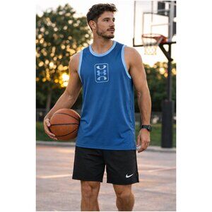 Under Armour UA Baseline Performance Tank Mens Small Loose Fit Training Shirt NW